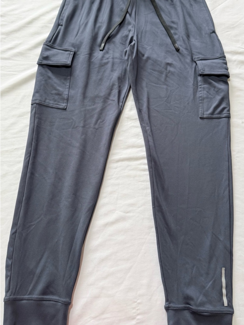 Balance Collection Men’s Cargo Jogger Elastic Pants Bluish Gray Small